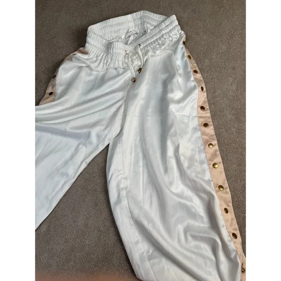Meshki White and Tan Track Pants - Picture 11 of 11